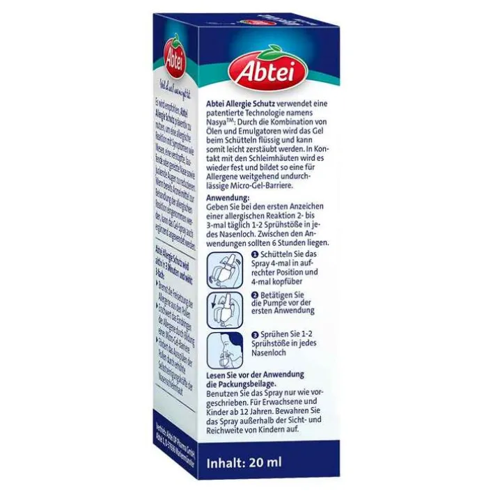 Abtei Allergie Schutz Nasen-Gel-Spray, 20 ml> Nasenspray Allergie