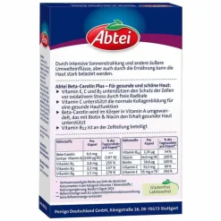 Abtei Beta-Carotin Plus Hautaktive B-Vitamine Kapseln , 50 St><noscript><img width=