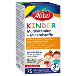 Abtei Kinder Multivitamin + Mineralst.DACH Schmelztab., 75 St>Kinder Multivitamine