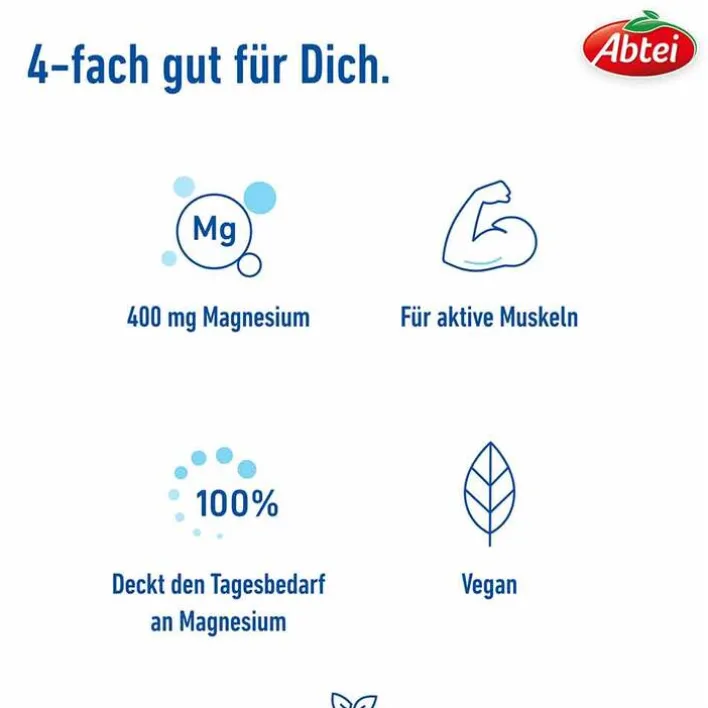 Abtei Magnesium 400 hochdosiert Tabletten, 30 St> Magnesium