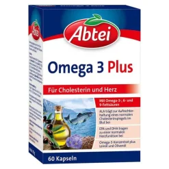 Abtei Omega-3 Plus Kapseln , 60 St> Omega 3 Kapseln