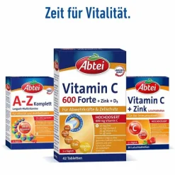 Abtei Vitamin C 600 Forte Tabletten Titandioxidfrei , 42 St