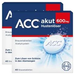 ACC akut 600 mg Hustenlöser, Brausetabletten, 2x40 St