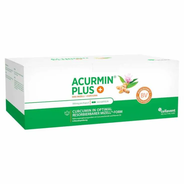 Acurmin Plus Das Mizell-Curcuma Weichkapseln, 360 St