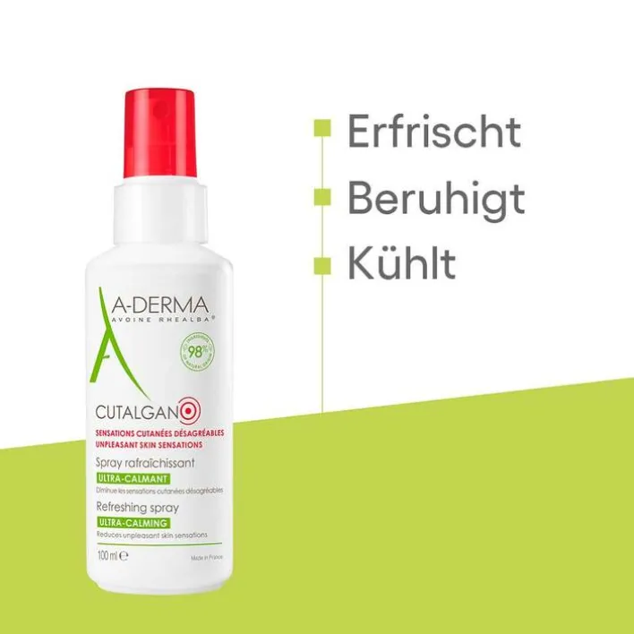 A-Derma Cutalgan erfrischendes Spray, 100 ml> Psoriasis Pflegemittel|Neurodermitis Basispflege