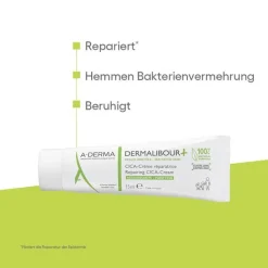 A-Derma Dermalibour + Cica reparierende Creme, 15 ml
