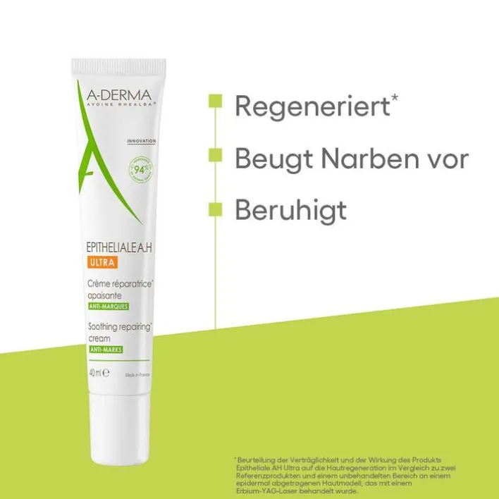 A-Derma Epitheliale A.H Ultra Creme, 40 ml> Trockene & Sensible Haut|Empfindliche Haut
