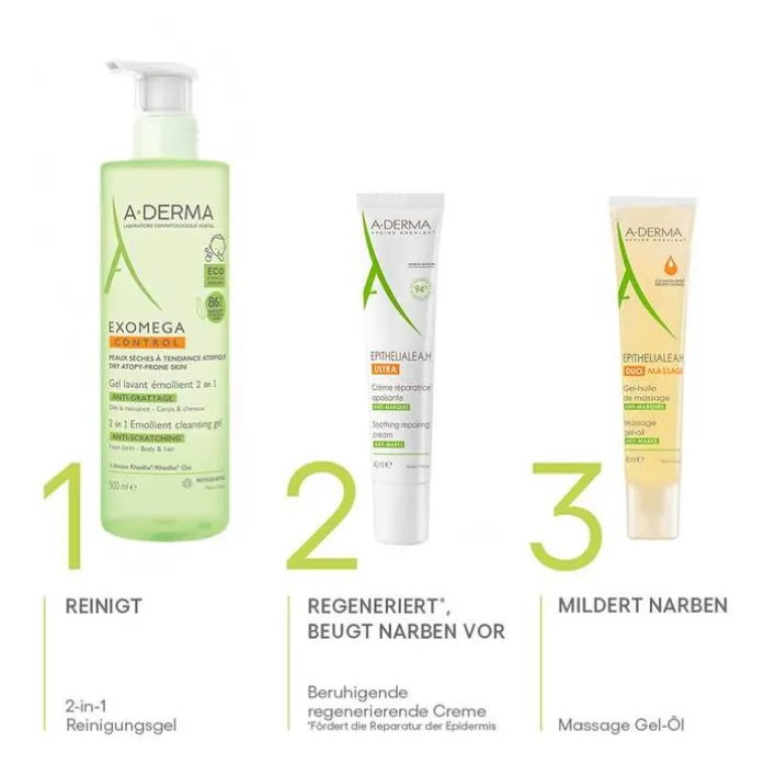 A-Derma Epitheliale A.H Ultra Creme, 40 ml> Trockene & Sensible Haut|Empfindliche Haut