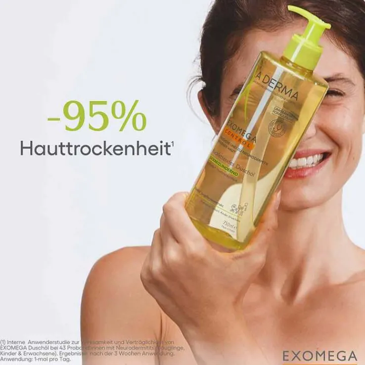 A-Derma Exomega Control Duschöl rückfettend, 750 ml