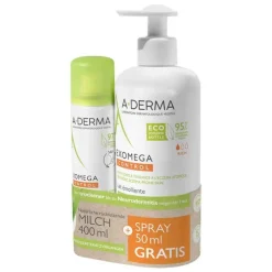 A-Derma Promo-Kit Exomega Milch + Spray, 1 St> Körpermilch & Lotionen|Trockene & Sensible Haut