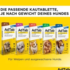 AdTab™ Kautabletten für extra große Hunde 900 mg 22 bis 45 kg, 3 St