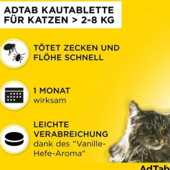 AdTab™ Kautabletten für Katzen 48 mg über 2 bis 8 kg, 3 St