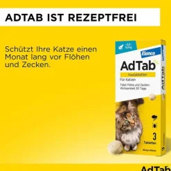 AdTab™ Kautabletten für Katzen 48 mg über 2 bis 8 kg, 3 St