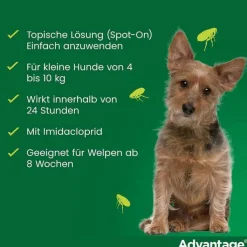 Advantage 100 für Hunde von 4-10 kg, 4 St
