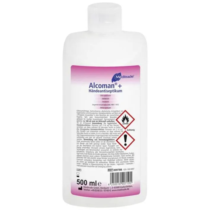 Alcoman + Händeantiseptikum, 500 ml> Händedesinfektionsmittel