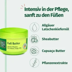 Allgäuer Latschenkiefer Fuss Butter Creme, 200 ml><noscript><img width=