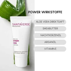 Aloe Vera Creme rich ohne Duft, 30 ml