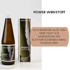 aloepur 100% reiner Aloe Vera Saft, 330 ml