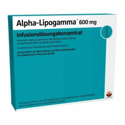 Alpha Lipogamma 600 Infusionslösung, 5X24 ml
