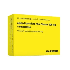Alpha Liponsäure AAA Pharma 600 mg Filmtabletten, 30 St