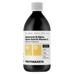 Alpha Liponsäure Liposomal + Vitamin C Liquid Y&E, 250 ml
