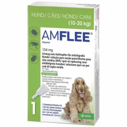 Amflee 134 mg Spot-On Lösung für mittelgroße Hunde, 3 St