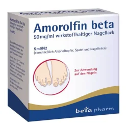 Beta Amorolfin 50 mg/ml wirkstoffhaltiger Nagellack, 5 ml> Nagelpilz Lack