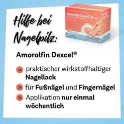 Dexcel Amorolfin ® 50 mg/ml wirkstoffhaltiger Nagellack, 5 ml> Nagelpilz Lack
