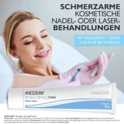 Anesderm 25 mg/g + 25 mg/g Creme, 30 g><noscript><img width=