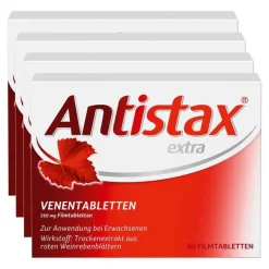 Antistax® extra Venentabletten bei Krampfadern, 4x90 St