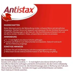 Antistax® Venencreme belebt müde & schwere Beine, 100 g