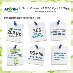 Aportha Vitamin K2-MK7 200 µg Tabletten, 365 St><noscript><img width=