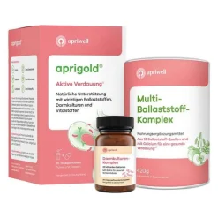 Aprigold Set Pulver + Kapseln, 1 P> Bakterienkulturen