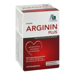 Avitale Arginin plus Vitamin B1 + B6 + B12 + Folsäure Filmtabletten , 120 St> Vitamin B Komplex|Aminosäuren