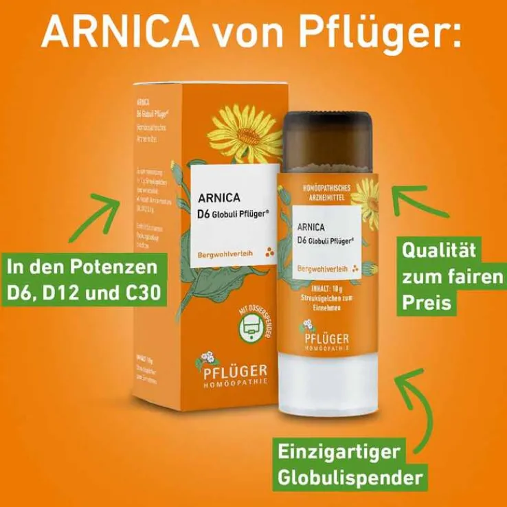 Arnica D6 Globuli Pflüger Dosierspender, 10 g