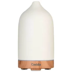 Casida Aroma Diffuser Keramik weiß / Holz, 1 St> Duftlampen & Co