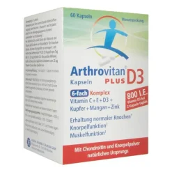 Arthrovitan Plus D3 Kapseln, 60 St> Glucosamin-Chondroitin|Gelatine