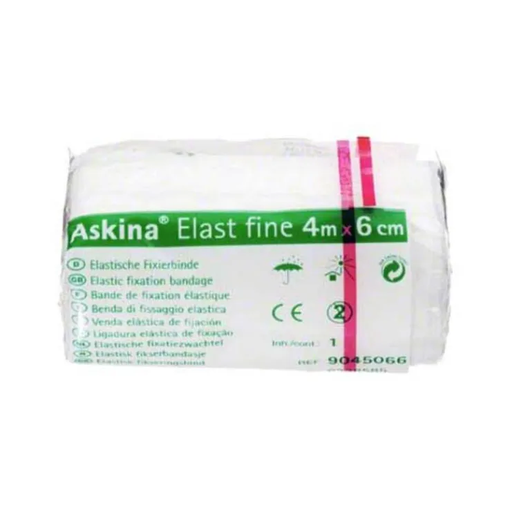 Askina Elast Fine Binde 4mx6cm cellophaniert, 1 St