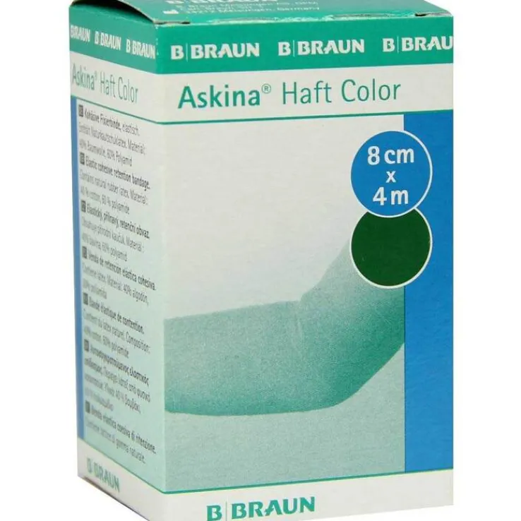 Askina Haftbinde Color 8cmx4m grün, 1 St