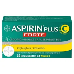 Aspirin plus C forte 800 mg / 480 mg Brausetabletten, 10 St
