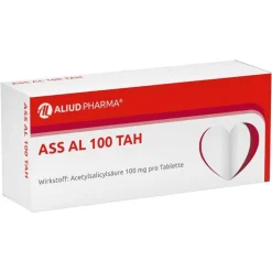 Aliud Pharma ASS AL 100 TAH Tabletten, 100 St> Blutverdünner Medikamente|Acetylsalicylsäure (Ass)