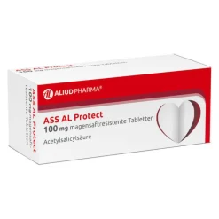 Aliud Pharma ASS AL Protect 100 mg magensaftresistente Tabletten, 50 St> Blutverdünner Medikamente|Acetylsalicylsäure (Ass)