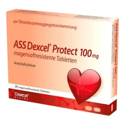 Dexcel ASS Protect 100 mg magensaftresistent Tabletten, 50 St> Blutverdünner Medikamente|Acetylsalicylsäure (Ass)
