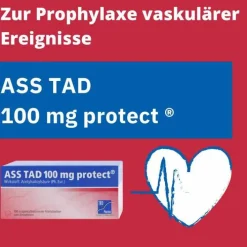 TAD ASS 100 mg protect magensaftresistent Filmtabletten, 50 St> Blutverdünner Medikamente|Acetylsalicylsäure (Ass)