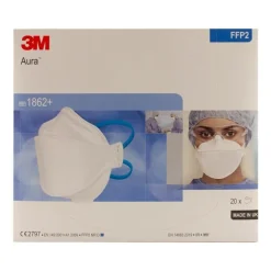 Atemschutzmaske 3M 1862 + ohne Ventil Aura FFP2, 20 St
