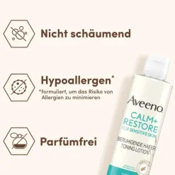 Aveeno Calm + Restore beruhigende Hafer Toning Lotion, 200 ml><noscript><img width=