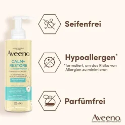 Aveeno Calm + Restore schäumender Gesichtsreiniger, 200 ml><noscript><img width=