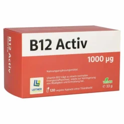 B12 Activ 1000 µg Kapseln, 120 St> Vitamin B12 (Cobalamin)