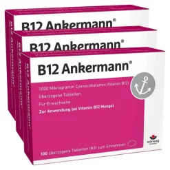 B12 Ankermann 1000 µg Vitamin B12 Tabletten hochdosiert, 3x100 St