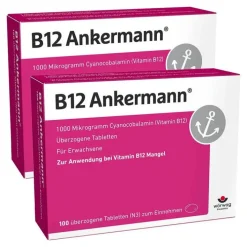 Ankermann B12 1000 µg Vitamin B12 Tabletten hochdosiert, 2x100 St> Vitamin B12 (Cobalamin)